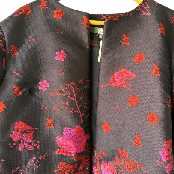 NWT Anthropologie Floral Flutter-Sleeve Coat - Picture 11 of 16